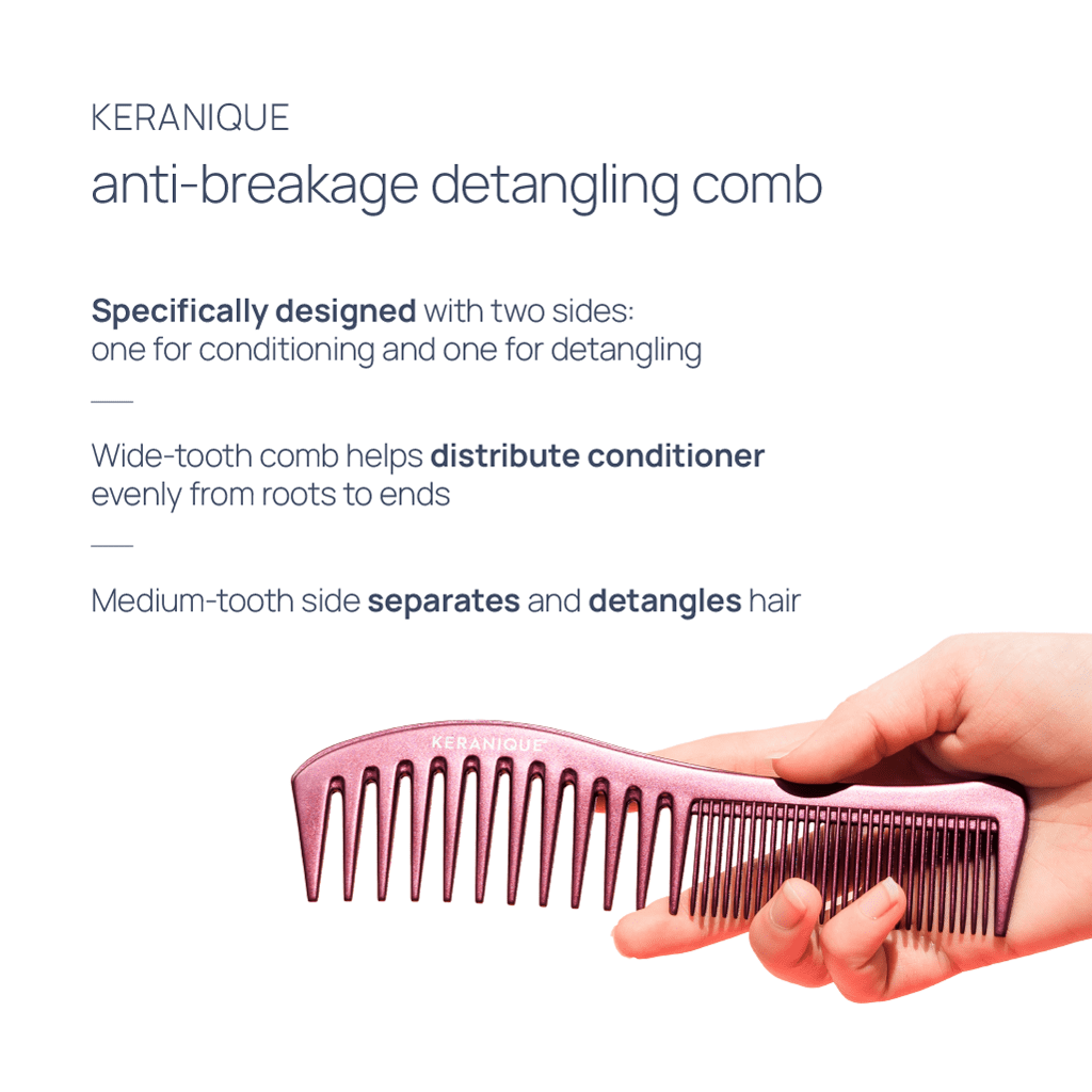 Keranique Anti-breakage Volumizing and Detangling Brush and Comb Set