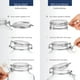thumbnail image 5 of Tarro de cristal Bormioli Rocco Fido transparente de 0,5 L con junta de 85 mm, 2 unidades, 5 of 7