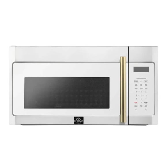 Forno Fornace 30-Inch Over the Range Convection Microwave, White – 1.5 cu.ft, 300 CFM Vent, Touch Control, LED Light
