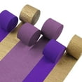 thumbnail image 3 of perfeclan 6 Rolls Crepe Paper Streamers Party Decorations DIY Craft Material Backdrop Party Streamers for Engagement Party, 3 of 9