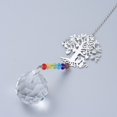 thumbnail image 4 of 2 pc Crystals Chandelier Suncatchers Prisms Chakra Hanging Pendant with Iron Cable Chains Glass Beads and Brass Pendants Tree with Round Clear 350mm, 4 of 5