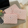 thumbnail image 4 of Cute For Macbook Ipad For Samsung Laptop and Tablet Pouch IPad Protective Storage Bag Liner Bag Laptop Sleeve Case Bag 11INCH GREEN FLOWER, 4 of 8