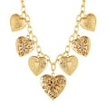 thumbnail image 3 of Jessica Simpson Women's Multi Heart Charm Necklace, 3 of 8