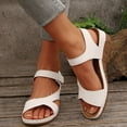 thumbnail image 6 of Viluyesy Wedge Sandals for Womens, Arch Support Ankle Strap Open Toe Casual Slingback Shoes White, 6 of 8