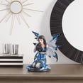 thumbnail image 4 of PTC 8.5 Inch Blue Winged Mystical Fairy Cradling Cat Statue Figurine, 4 of 4