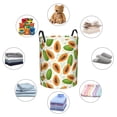 thumbnail image 5 of Large Laundry Basket with Handles - Papaya green polka dots Kids Baby Dirty Clothes Laundry Hamper for Bedroom Aesthetic, 5 of 5