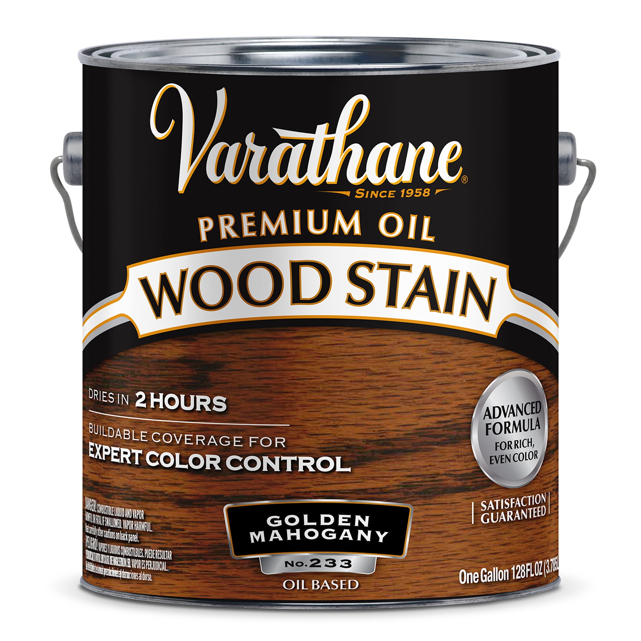 2 Pack, Golden Mahogany, Low VOC, Varathane Premium Oil-Based Interior Wood Stain-252652, Gallon