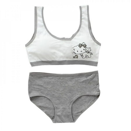 

Girls Bra Cotton Underwear For Teenager Training Bra Set for Student Puberty Vest Brassiere Bras for Girls