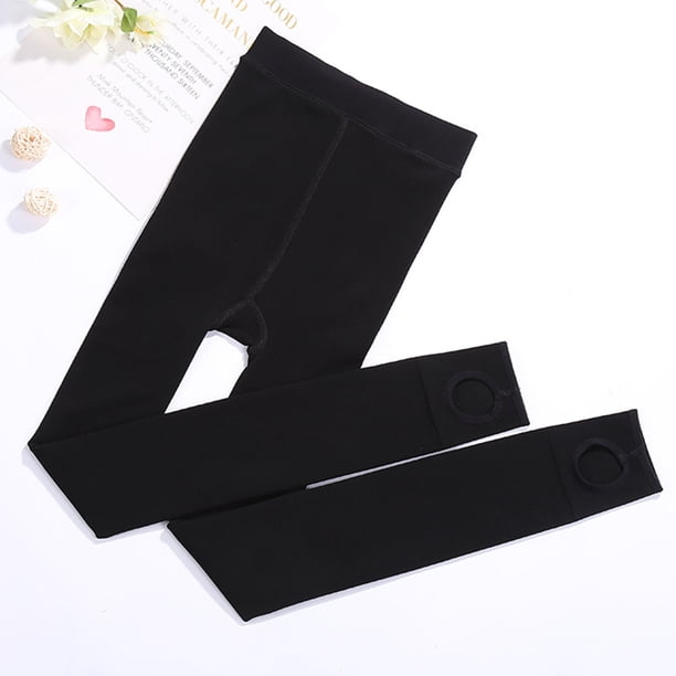 Medias de seda, pantimedias de nailon de talla única elásticas respetuosas con la piel MABOTO Paso Negro/320g plush