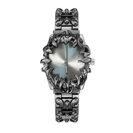 Gothic Stainless Steel Claw Watch – Special Shape, Waterproof Quartz Mens Wristwatch