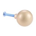 thumbnail image 1 of Negro / Golden Mini Perilla Módica Metal Manija Puerta Pequeño Pull Cocina Cajón de baño Redondo Oval Relleno Forma de círculo con tornillo, 1 of 7
