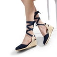 thumbnail image 6 of DREAM PAIRS Women's Wedge Sandals Platform Close Toe Espadrilles Strappy Ladies 2.5 Inch Sandals Cute Fashion Comfy Beach Vocation Dressy Summer Shoes, 6 of 7