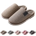 thumbnail image 4 of NOKIO Women's House Slippers Soft Plush Knitted Slides Cotton Indoor Outdoor Shoes with Non-S𝗅ip Sole, Memory F𝗈𝖺m Slide Warm Comfort Ladies Slipper for Home, Bedroom, Patio Use, 4 of 6