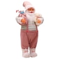 thumbnail image 4 of Muñeca navideña Baoblaze figura de Papá Noel con bolsa de regalos y oso 60 cm decoración interior, 4 of 8