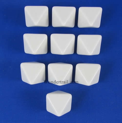 Blank Dice Pack of 24 16mm White 