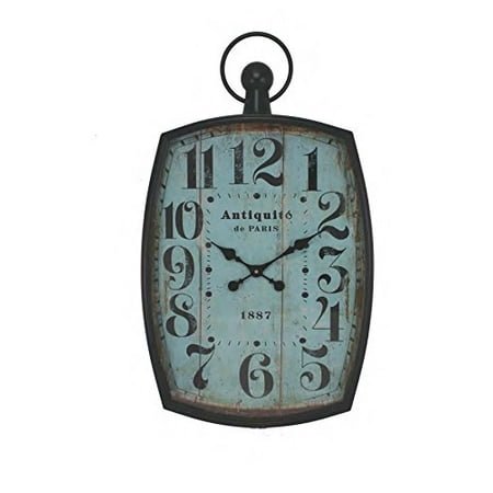 Antiquite De Paris Clock Distressed Vintage Style Home Decor