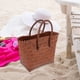 thumbnail image 2 of Bolso de mano tejido a mano de la bolsa de asas de la playa del bolso de las mujeres para la comida campestre, 2 of 6
