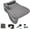 Light Grey, variant on Inflatable  Air Travel Mattress  Seat Bed with Air Pump,51.2"x10.6"x14.6" Portable Camping Sleeping Gap Pad Air Bed for ,SUV