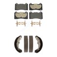 thumbnail image 1 of Transit Auto Front Rear Ceramic Brake Pads and Drum Shoes Kit for Car 2016-2018 Ford Focus RS KTN-100903, 1 of 11
