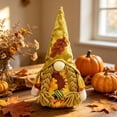 thumbnail image 4 of Gumesh Fall Decoration Harvest Thanksgiving Decorations Gnomes Plush Elf Dwarf Doll Figurine with Pumpkin Autumn Maple Leaves, 4 of 6