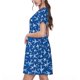 thumbnail image 2 of Fotbe Airplanes in the Sky Vestido Largo de Moda para Mujer, Vestido Tipo Camiseta con Manga Corta y Estilo Casual a Rayas y Bloques de Color, 2 of 6