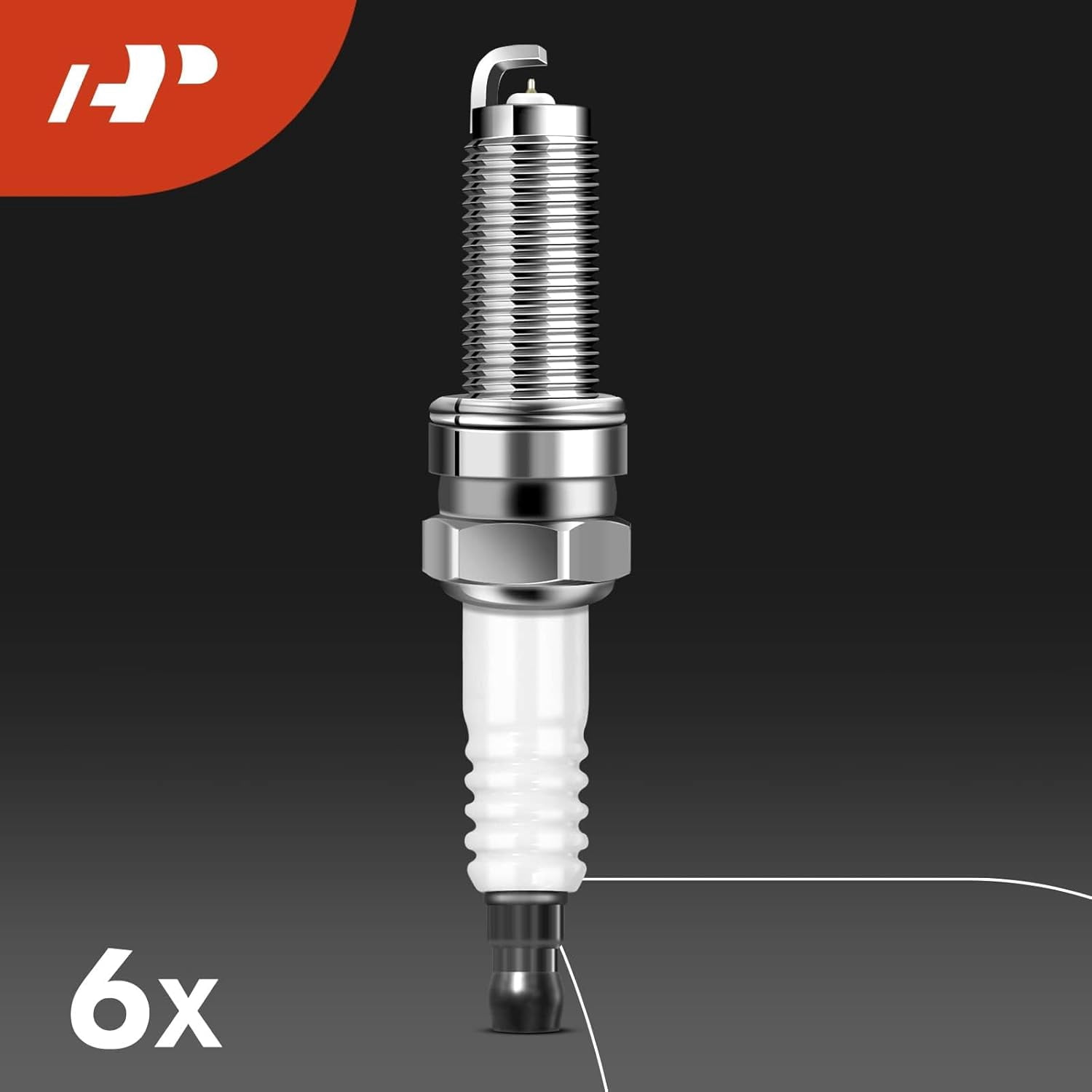 A-Premium Set of 6 Ignition Coil Pack and Iridium Spark Plugs Compatible with Honda Accord 2013-2017, Pilot 2016-2019, Odyssey 2018-2019, Ridgeline 2017-2019, Crosstour & Acura RDX, TLX, RLX
