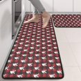 thumbnail image 2 of Kitchen Rugs Sets Of 2,Red Bigfoot and Heart Pattern Anti Fatigue Kitchen Mat Rugs Non Slip Washable,Decorative Kitchen Floor Mats for Kitchen,Sink,Laundry,17"x47"+17"x47", 2 of 5