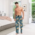 thumbnail image 6 of FORMRS Mens Pajama Pants with Pockets Sleepwear Lounge Bottoms Sizes S-2XL, Blue Oranges, 6 of 7