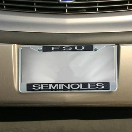 University Of Florida License Plate Frames - Florida State Seminoles (FSU) Glitter License Plate Frame - Black - No Size