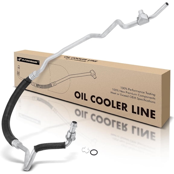 A-Premium Engine Oil Cooler Line Hose Assembly Compatible with Chevrolet C1500 1998 GMC C2500 1998-2000 C3500 1997-2002 6.5L