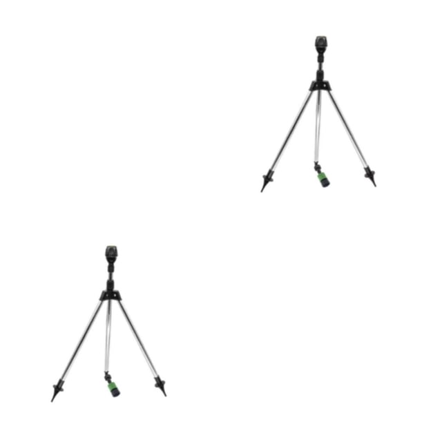 Sistema de riego de jardín Bewildely, rociador de Boquilla automático, Trípode de acero inoxidable, riego de césped, rociadores de tierras de Type4 NO4