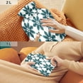 thumbnail image 6 of 2L Hot Water Bottle with Soft Velvet Cover PVC Hot Water Bag for Pain Relief Long-Lasting Warmth Dark Green Geometric Flowers, 6 of 8