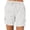 White, variant on Sngxgn Women's High Waisted Rolled Hem Casual Ripped Casual Shorts(Navy,XXXL)