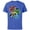 Royal Heather, variant on Marvel Super Hero Amazing Incredible Mighty Dad - Short Sleeve Cotton T-Shirt for Adults - Customized-Athletic Heather
