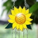thumbnail image 3 of Bewildely Girasoles de vidrio manchado para colgar en la ventana, decoración para cocina y jardín, atrapasol exterior para patio Decoración del hogar, 3 of 6