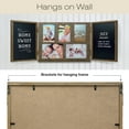 thumbnail image 4 of Excello Global Products Barndoor Rustic Wood Collage Picture Frame with 2 Magnetic Chalkboard Door - Holds 4x6 and 5x7 photos - EGP-HD-0413, 4 of 7