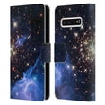 thumbnail image 1 of Head Case Designs Officially Licensed Cosmo18 Space Star Cluster Leather Book Wallet Case Cover Compatible with Samsung Galaxy S10, 1 of 6