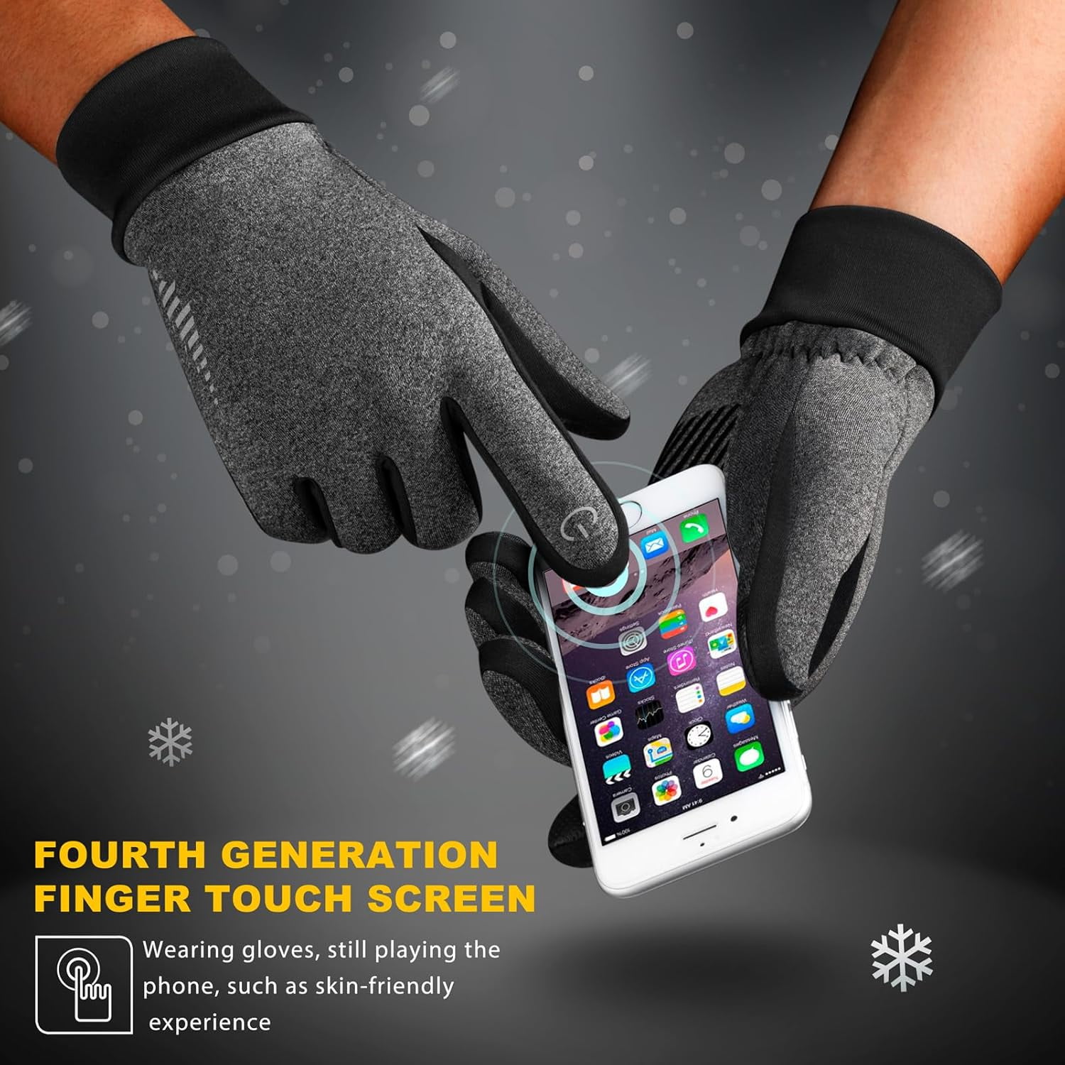 RXIRUCGD Winter Gloves Women Men Ski Snow Gloves Liner Thermal Warm Touch Screen, Suit For - View #14