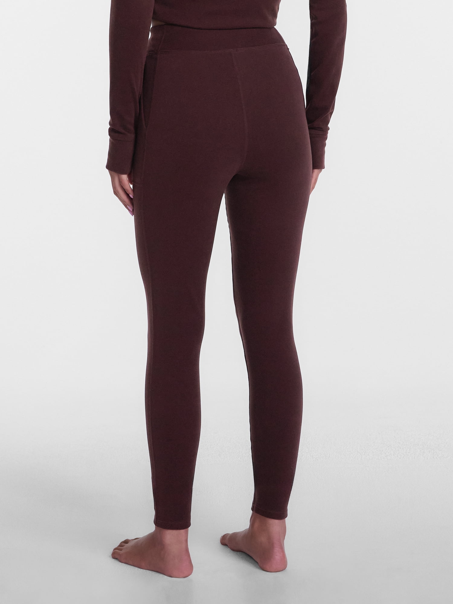 ClimateRight by Cuddl Duds Women’s Warmest Therma Suede High Rise Thermal Base Layer Legging, Sizes XS to 4X