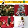 thumbnail image 3 of 2 Rolls Metallic Elastic Cords Stretch Cord Ribbon Metallic Tinsel Cord Rope for Craft Making Gift Wrapping, 1 mm 55 Yards (Gold), 3 of 5