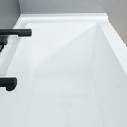 Eviva Nova Alcove 60 in. Acrylic Bathtub with Left Hand Drain