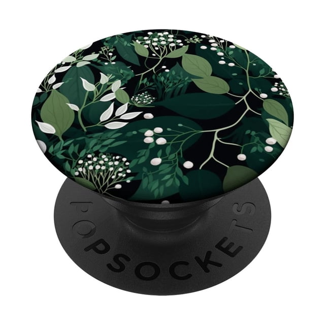 Adhesivo PopSockets PopGrip Botanical Designs, verde oscuro