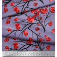 thumbnail image 2 of Soimoi polyester Crepe Fabric Branch & Leaves Artistic Print Fabric by Yard 52 Inch Wide, 2 of 3