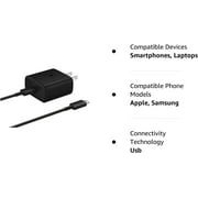 Original 45W USB C Super Fast Charging Wall Charger for Samsung Galaxy S21 S21FE S22 S22+ S22 Ultra S23 S23+ S23 Ultra - 45 Watt Super Fast Charger & USB-C Cable - Retail Packaging!