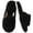 Black, variant on BERANMEY Slippers for Women Men Open Toe Fuzzy Slide Womens Slippers Plush Fleece Lined Non‑Slip Indoor Cozy House Slippers Shoes Home Bedroom