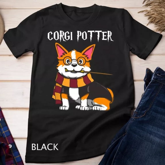 Corgi Potter Gift For Corgi Lovers Funny Pawter Dog T-Shirt Unisex T-Shirt