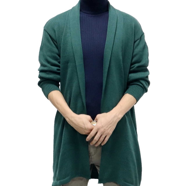 LOVZFMLL Vestes pour Hommes Mode Hiver Cardigan Chandail Long Décontracté