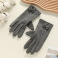 thumbnail image 2 of CYSFASHION Winter Gloves for Women Full Finger Winter Fleece Lining Compression Gloves Grey, 2 of 3