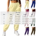 thumbnail image 3 of Sweatpants for Women with Pockets Cargo Pants Fashion Elastic Waist Casual Loose Solid Color Sports Lounge Pants Trousers, 3 of 7