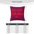 thumbnail image 4 of ZICANCN Game Slogan Red Throw Pillow Covers, Bed Couch Sofa Knit Decorative Pillow Covers for Living Room Farmhouse, 18"x18", 4 of 8
